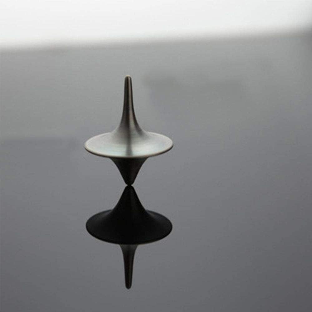 Minimalist Metal Spinning Top | Precision CNC-Machined Fidget Toy | 27mm × 32mm Office Desk Stress Reliever