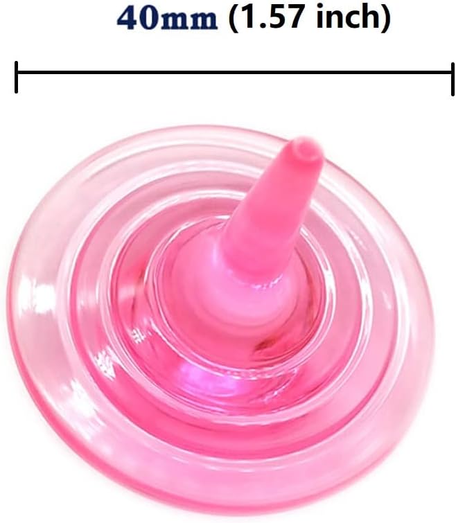 Colorful Transparent Plastic Spinning Tops | 4cm Mini Fidget Toy for Kids