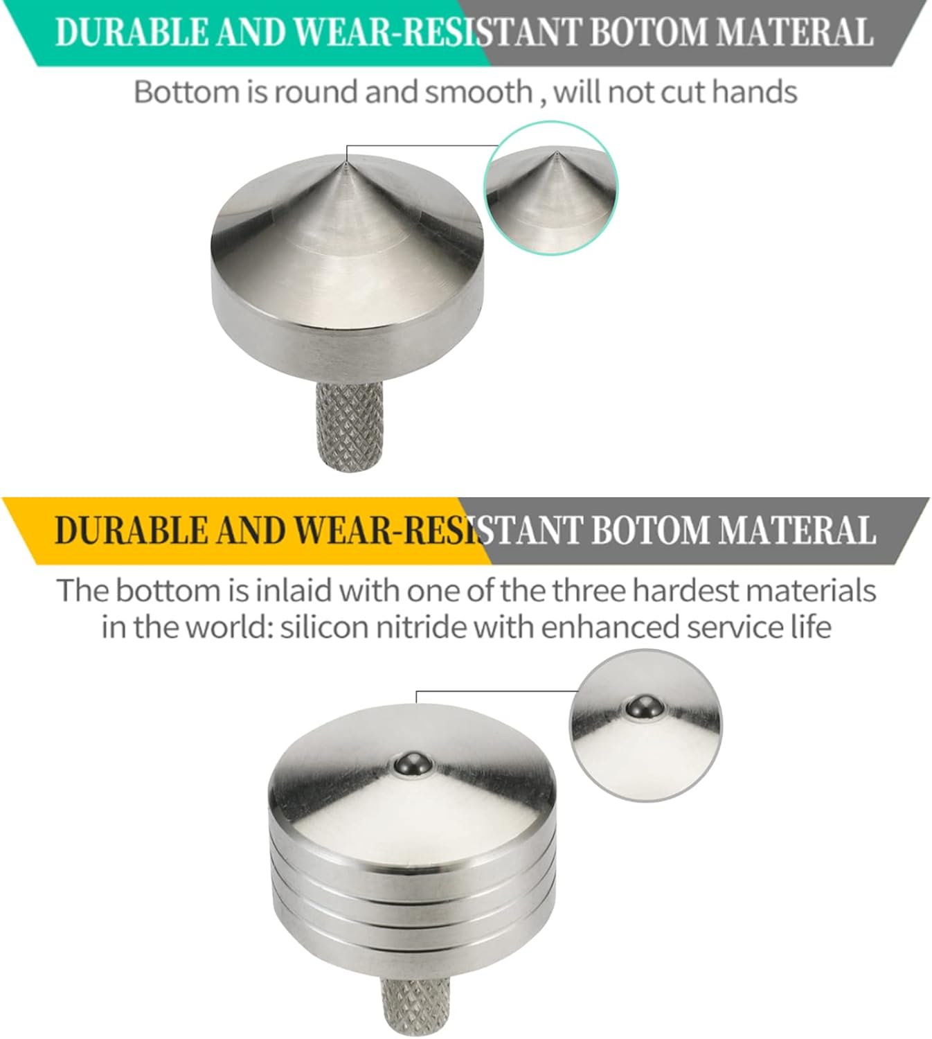 3-Pack Stainless Steel Precision Spinning Tops | CNC Machined Fidget Toys | Multiple Sizes (25.5mm/27mm/22mm) | Anti-Stress & Desktop Display Set