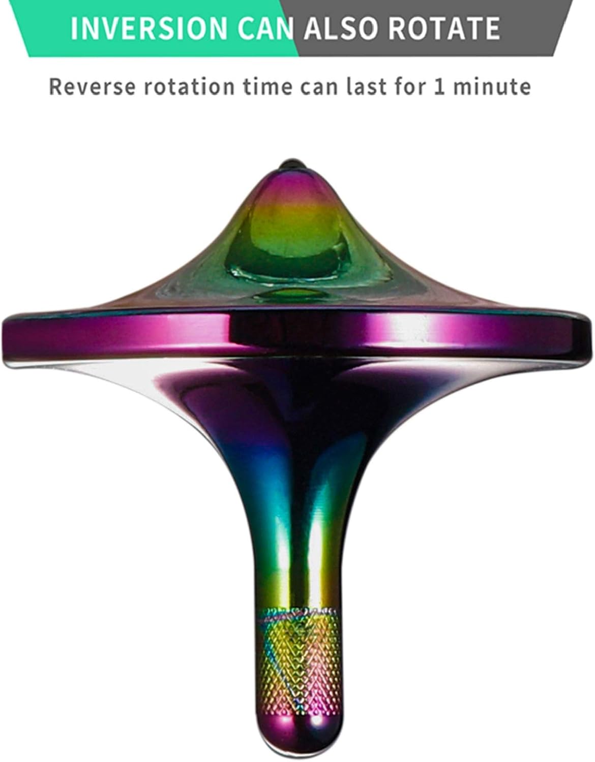 Mini Rainbow Metal Spinning Top | Precision CNC Fidget Spinner | 28.8mm Compact Stress Relief Toy | Colorful Gradient Design