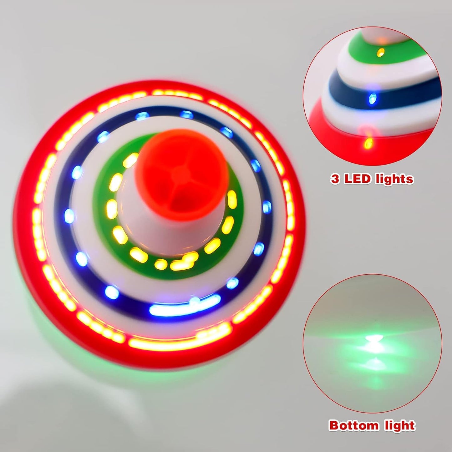 Large Spiral Wind-Up Spinning Top Toy | 11cm Color Stripe Musical Gyroscope | Hand-Push Classic Mechanical Toy for Kids – 1PC