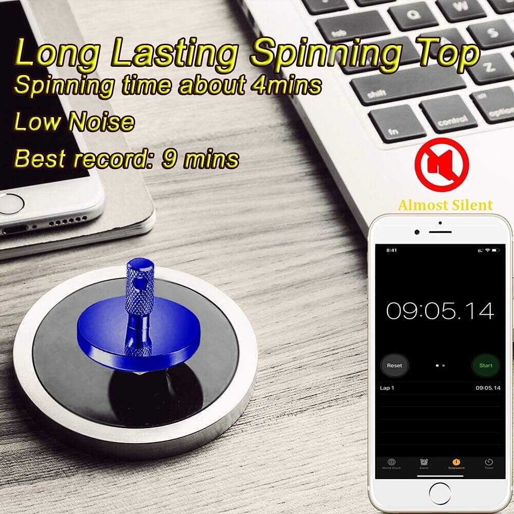 Stainless Steel Mini Spinning Top Keychain | CNC Machined Precision Toy | 1.02in Diameter | Hole for String or Key Ring – 1PC
