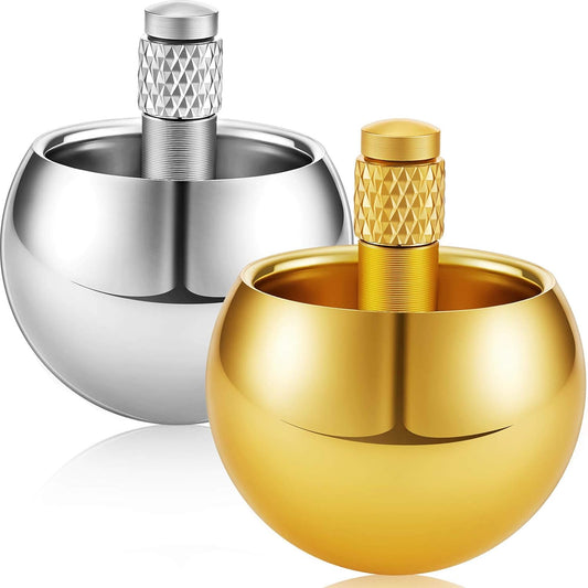 Metal Flip Over Top Gyroscope | Anti-Oxidation Desk Spinner | Fidget Toy for Stress Relief | Gold & Silver Colors Available